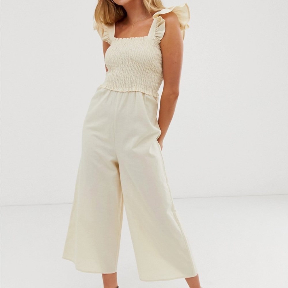 ASOS cream jumpsuit